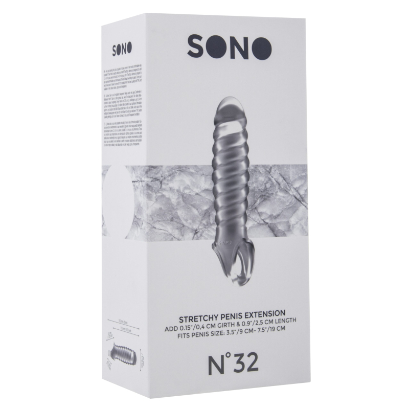 gaine de penis ribby penis sono n32 11 x 3 cm transparente 1 scaled