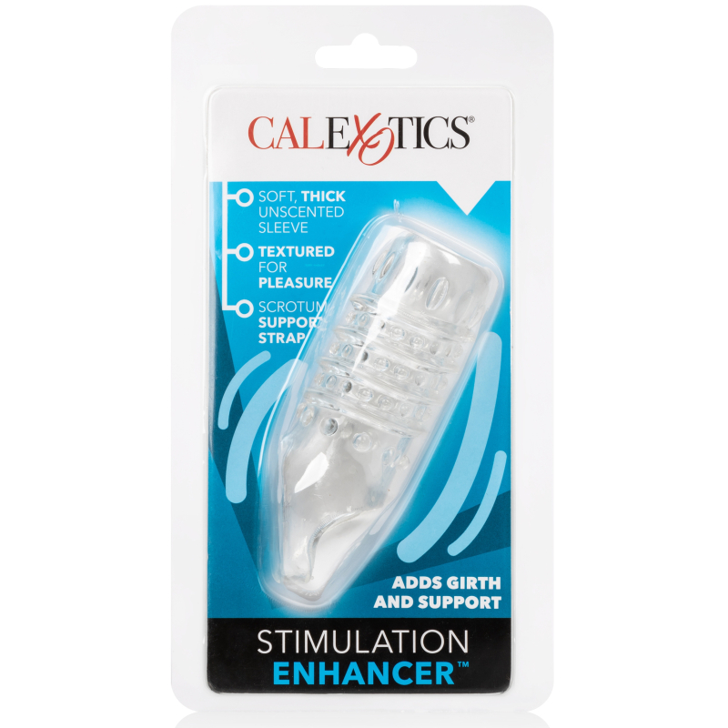 gaine de penis stimulation enhance 8 x 4cm transparente 1