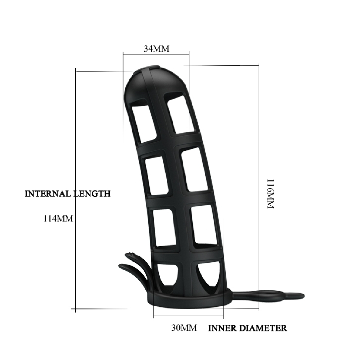 gaine de penis stretchy pretty love 11 x 4cm 8