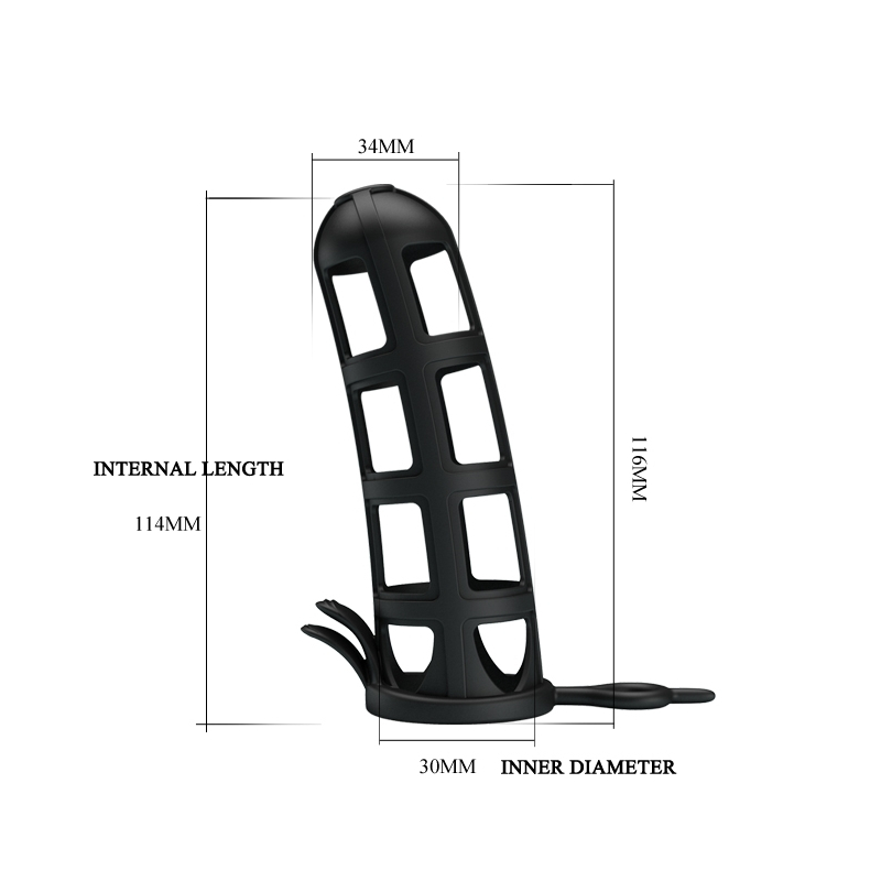 gaine de penis stretchy pretty love 11 x 4cm 8