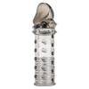 gaine de penis stud sleeve 15 x 42cm grise scaled