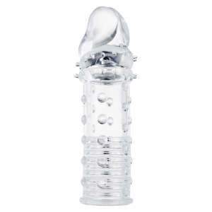gaine de penis stud sleeve 15 x 42cm transparente scaled