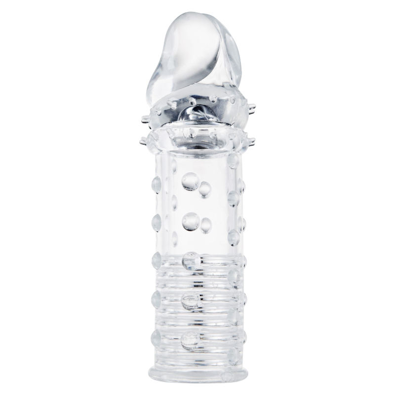 gaine de penis stud sleeve 15 x 42cm transparente scaled