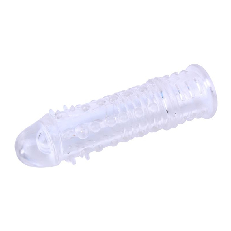 gaine de penis swirls 16 x 4cm transparente 1