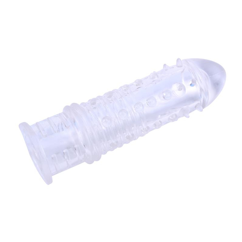 gaine de penis swirls 16 x 4cm transparente 2