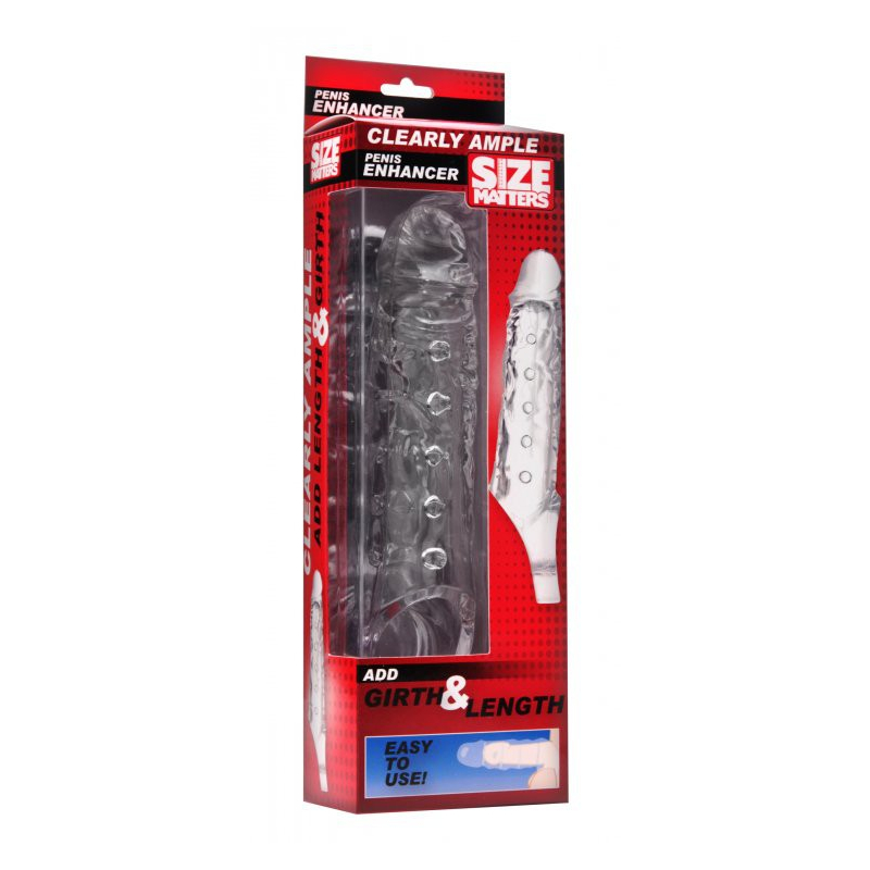 gaine de penis transparente 15 x 45cm 1