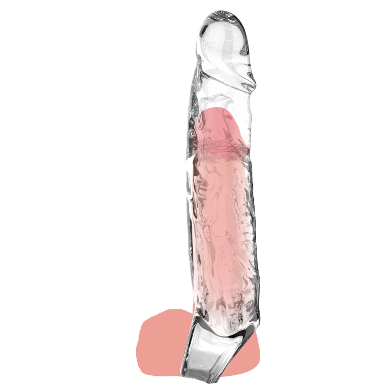 gaine de penis transparente get real l 16 x 35cm 2