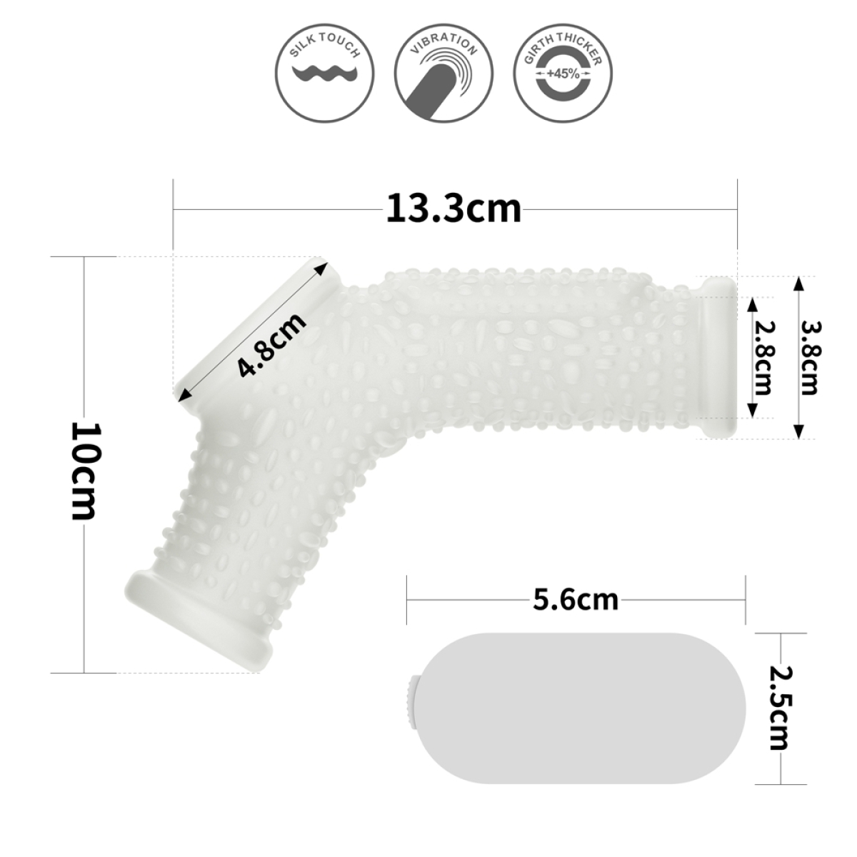 gaine de penis vibrante avec ballstretcher knights ring best drip 10cm 6