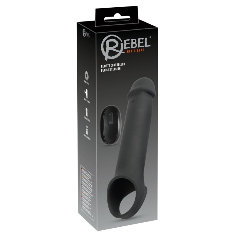 gaine de penis vibrante extension rebel 19 x 45cm 1