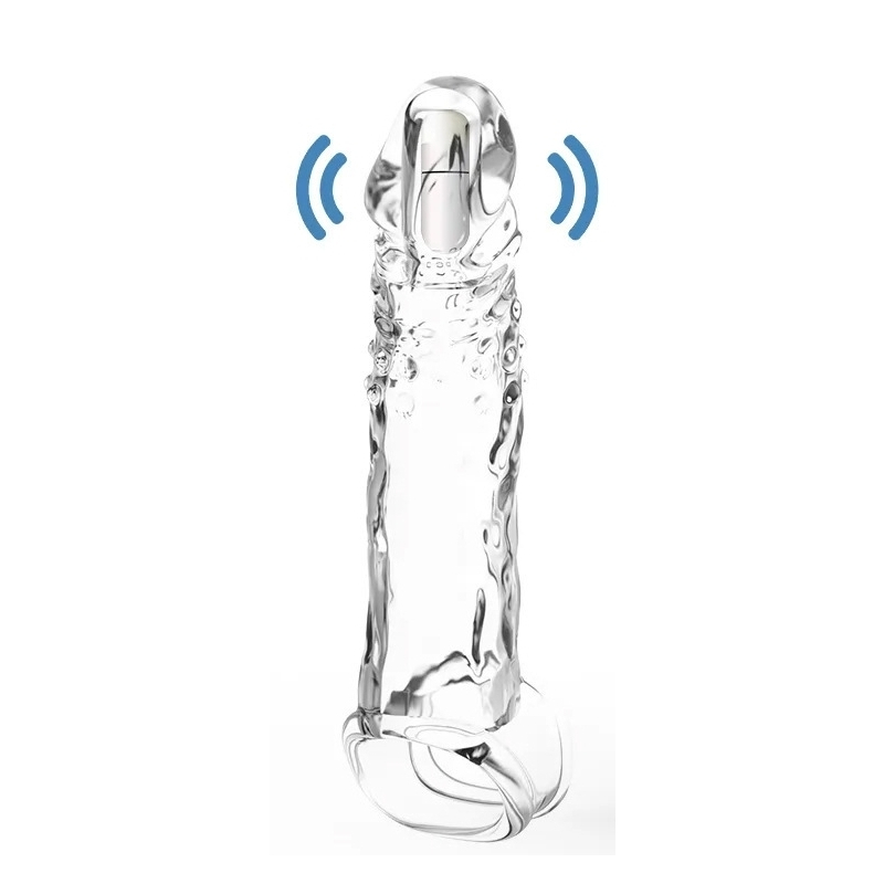 gaine-de-penis-vibrante-extyvizz-13-x-35-cm-transparente gaine de penis vibrante extyvizz 13 x 35 cm transparente