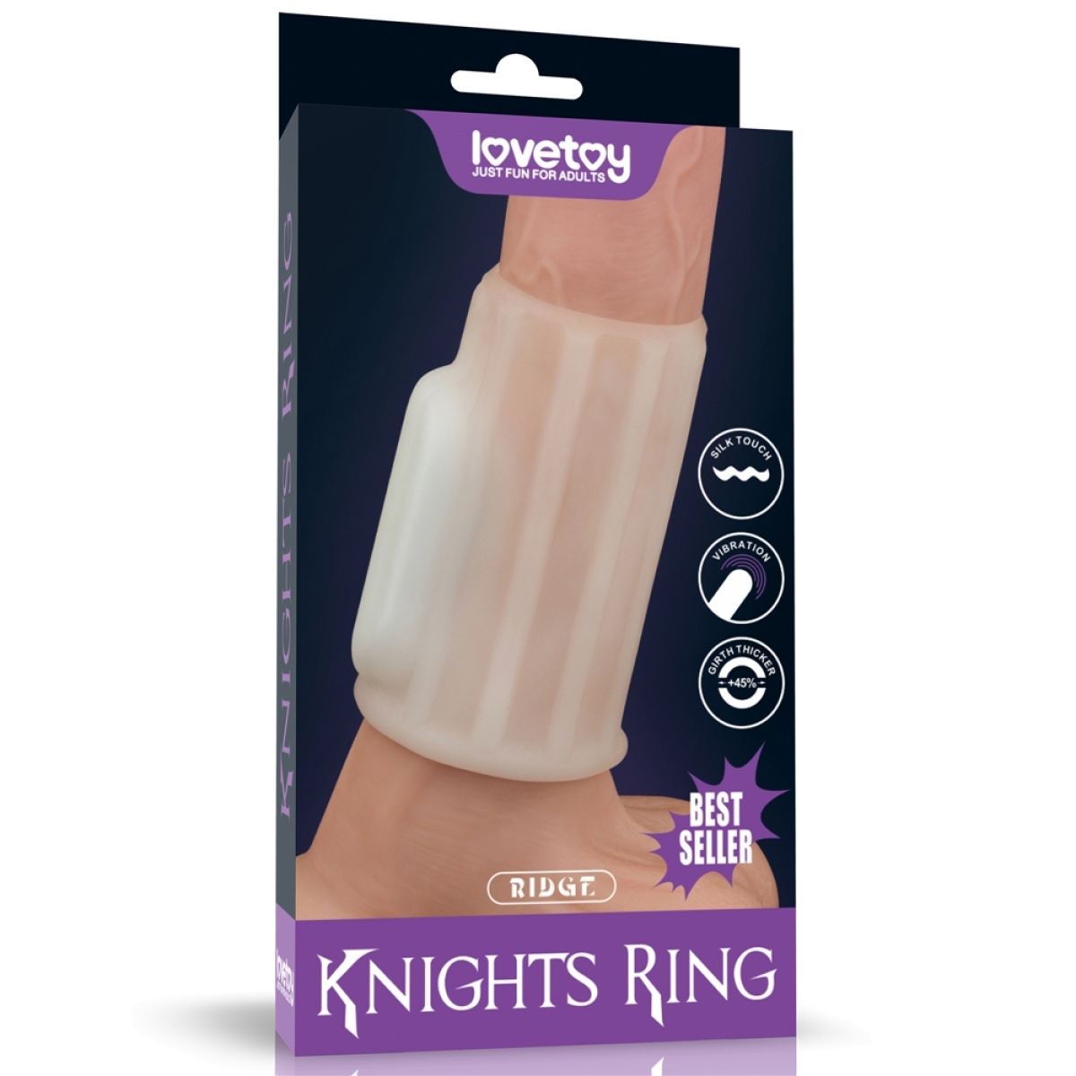 gaine de penis vibrante knights ring ridge 10cm 8
