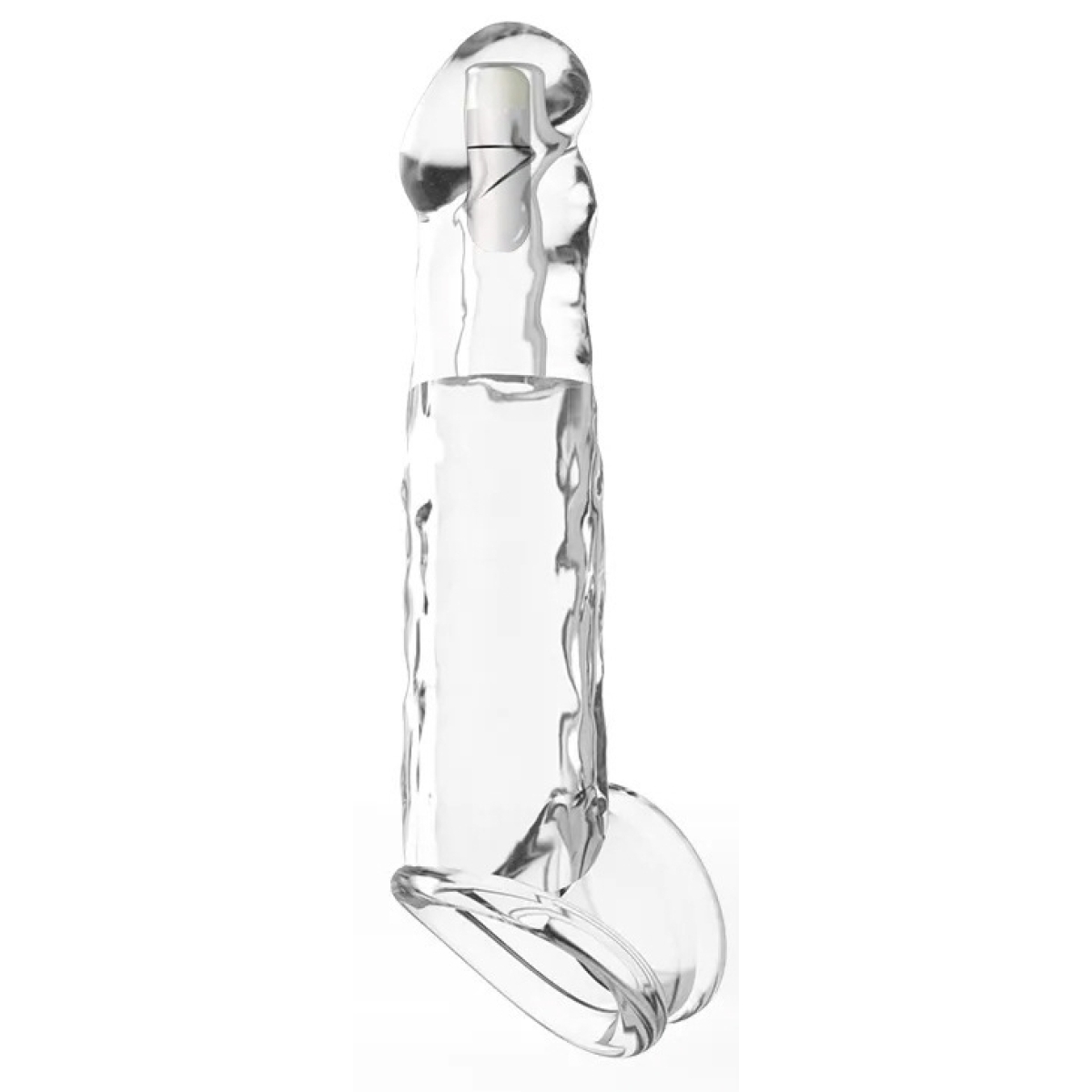 gaine de penis vibrante silyvizz 16 x 4 cm transparente