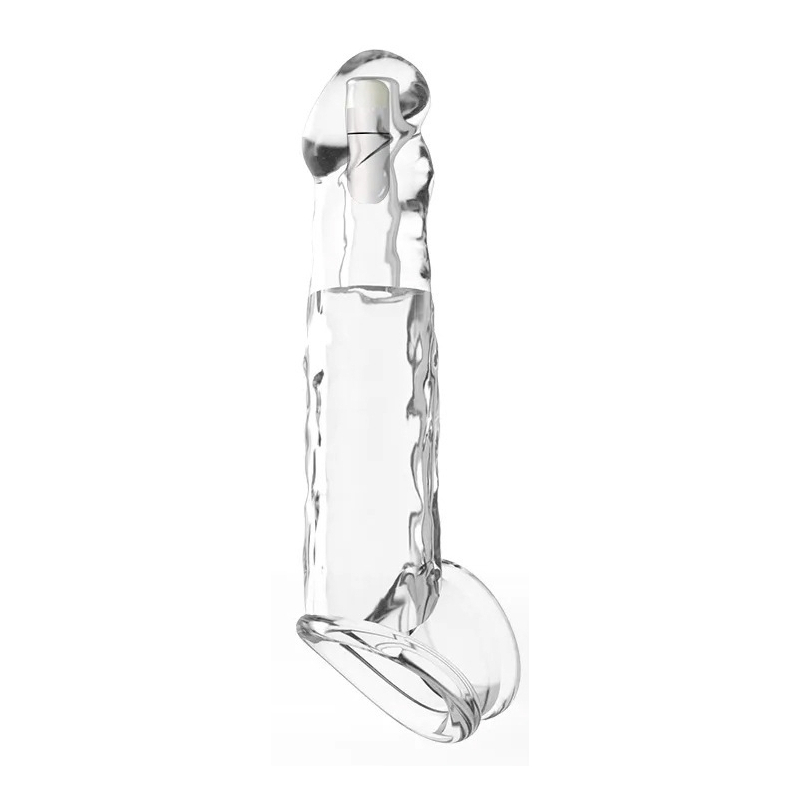 gaine-de-penis-vibrante-silyvizz-16-x-4-cm-transparente gaine de penis vibrante silyvizz 16 x 4 cm transparente