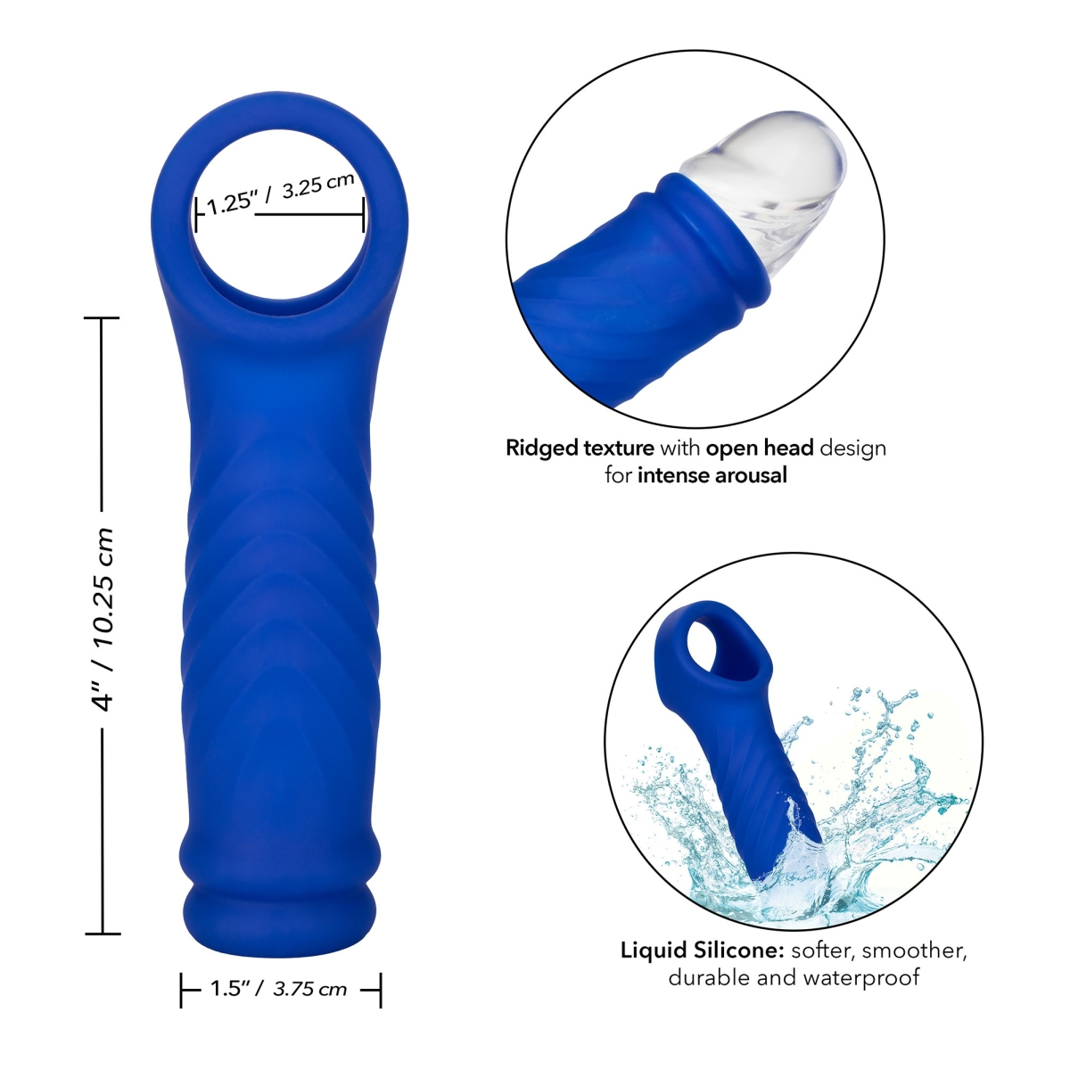 gaine de penis wave extension admiral 105 x 4cm 3