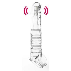 gaine du penis vibrante ardyvizz 20 x 4 cm transparente