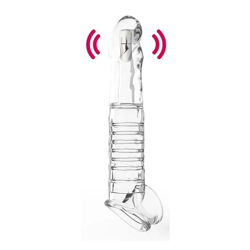 gaine-du-penis-vibrante-ardyvizz-20-x-4-cm-transparente gaine du penis vibrante ardyvizz 20 x 4 cm transparente