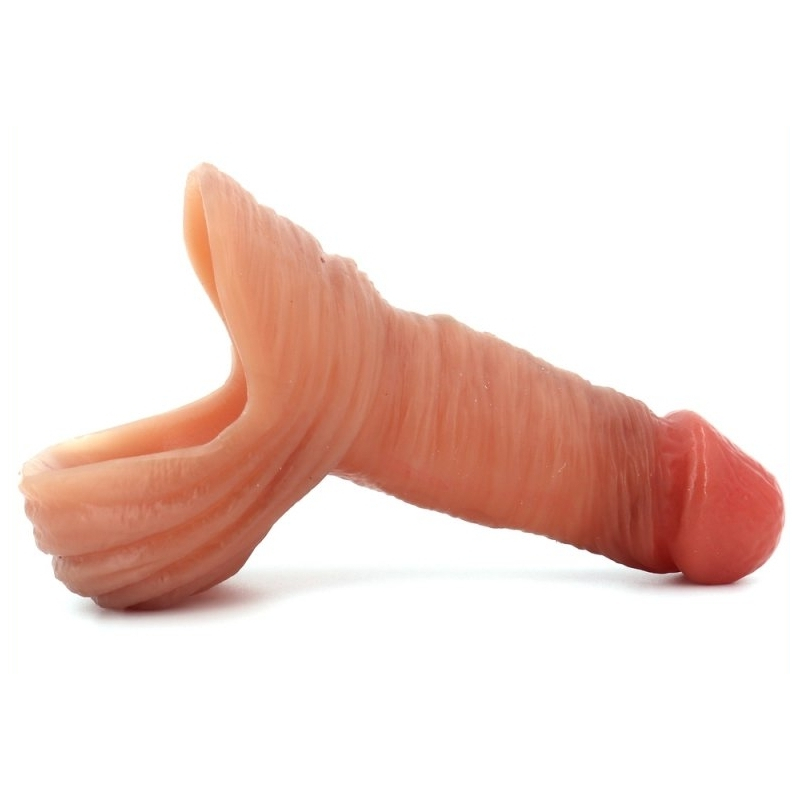 gaine souple faux penis modele b 14 x 4cm 7