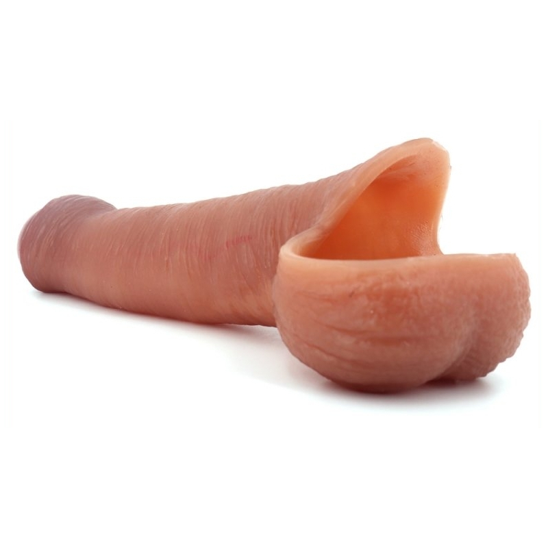 gaine souple faux penis modele k 14 x 4cm 4