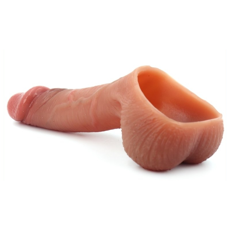 gaine souple faux penis modele l 15 x 4cm 2