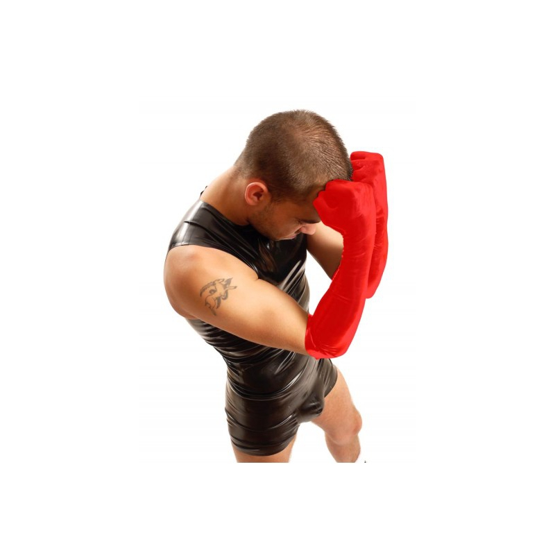 gants fist elbow rouge 1