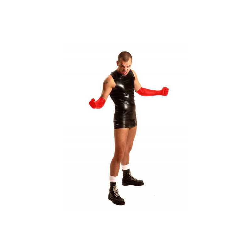 gants fist elbow rouge 2