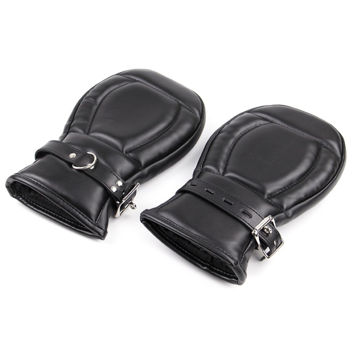 gants padded lock noirs 1
