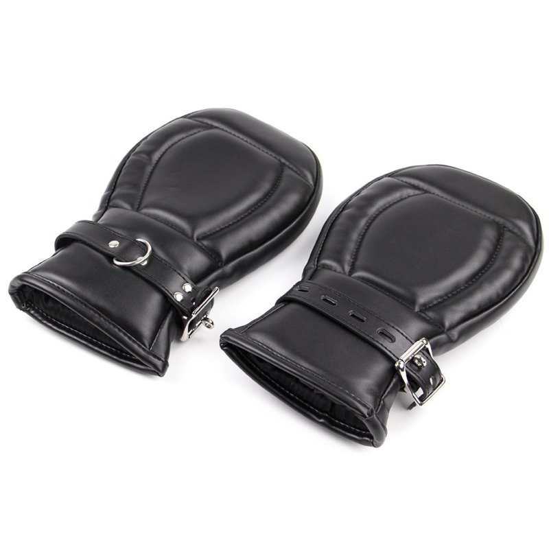 gants padded lock noirs 1
