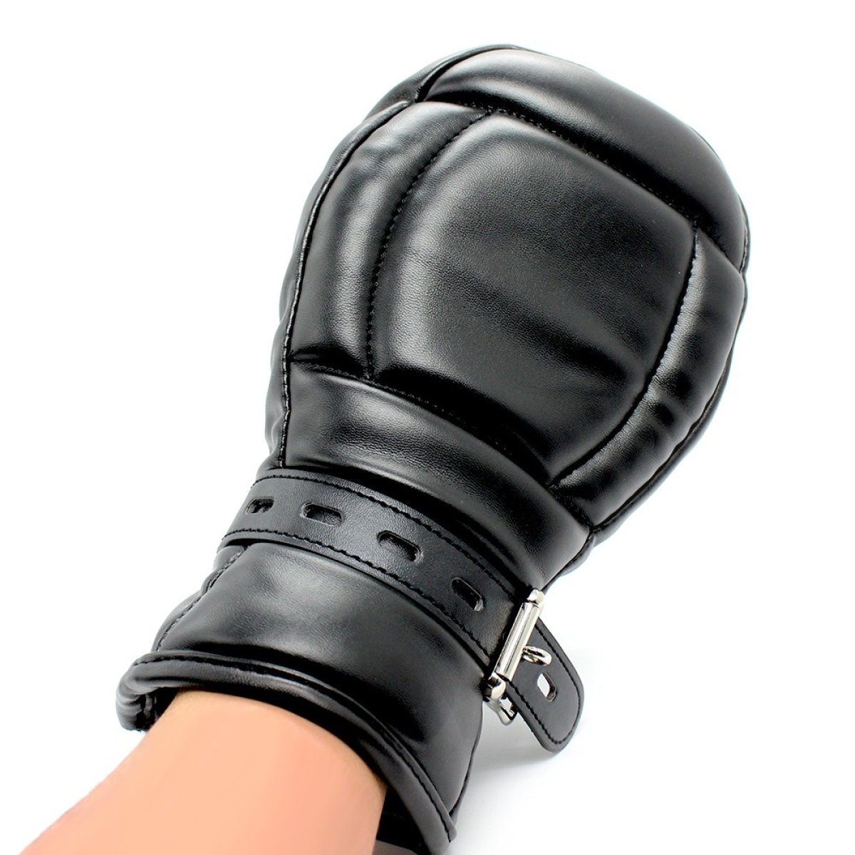gants padded lock noirs 2