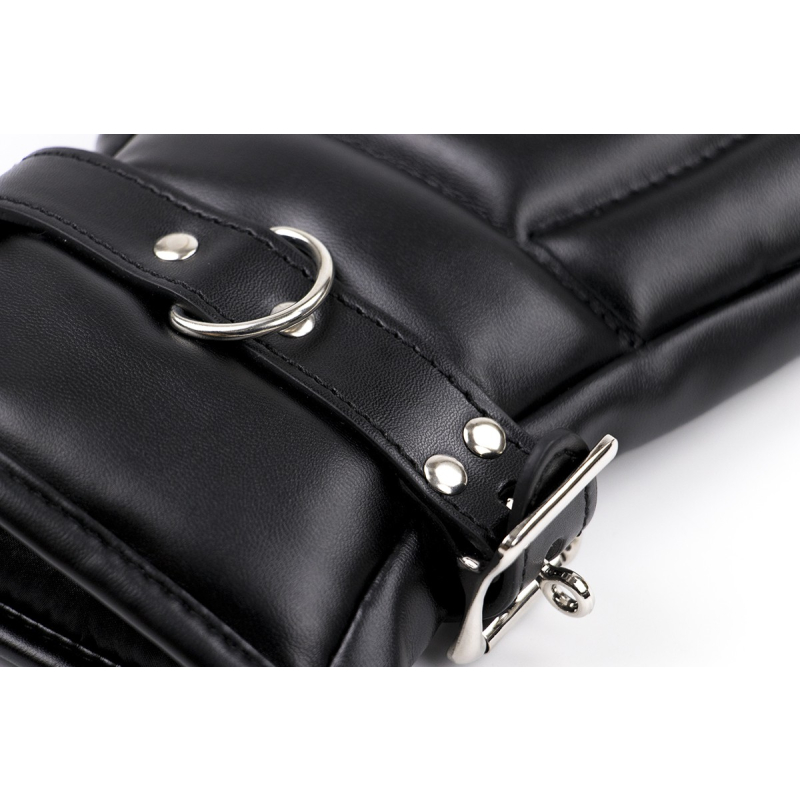 gants padded lock noirs 4
