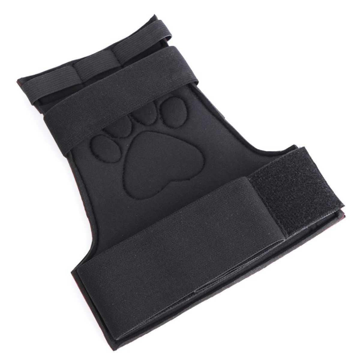gants puppy dog paw noir rouge 3