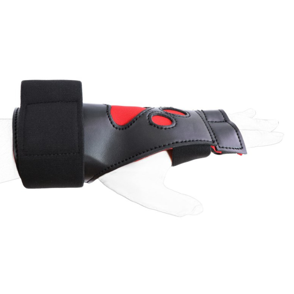 gants puppy dog paw noir rouge 5