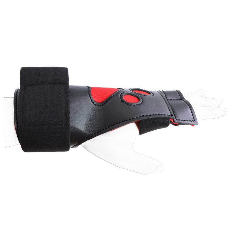 gants puppy dog paw noir rouge 5