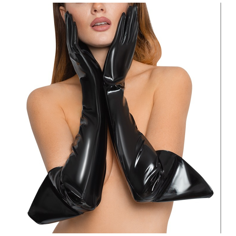 gants vinyl gloves galant noirs 6