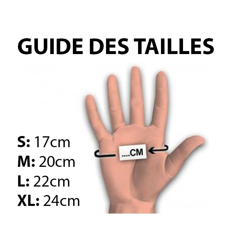 gants vinyl gloves noirs 11