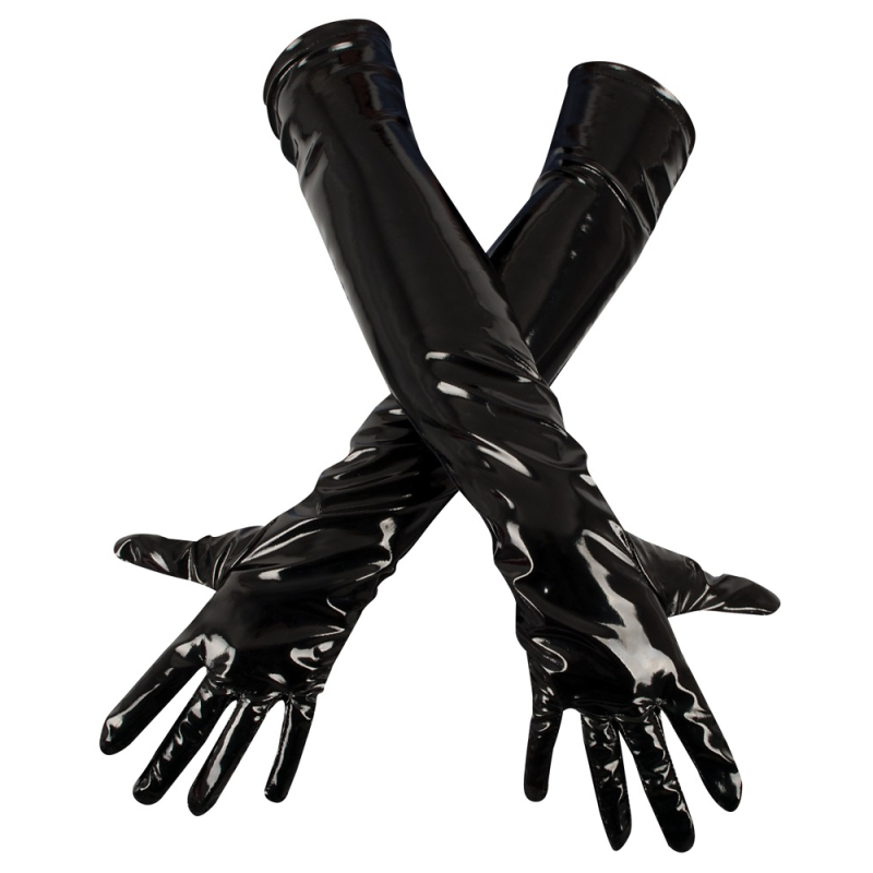 gants vinyl gloves noirs 8