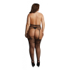 garterbelt stockings with lace top black osx 3