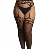 garterbelt stockings with open design black osx
