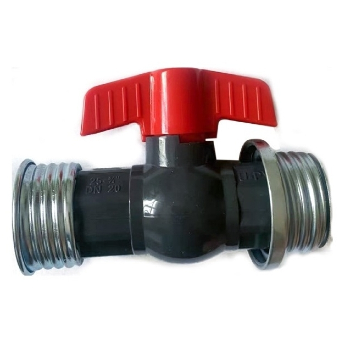 gas mask hose connector with valve