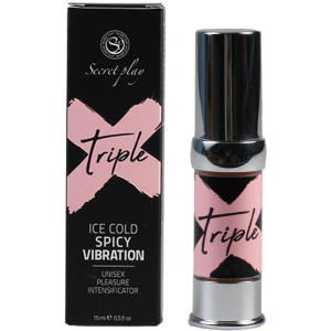 gel chauffant et vibrant triple x 15ml