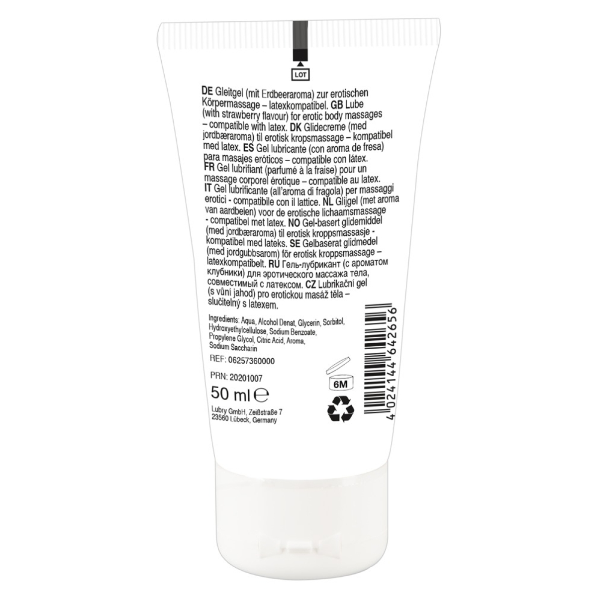 gel de massage fraise 50ml 1