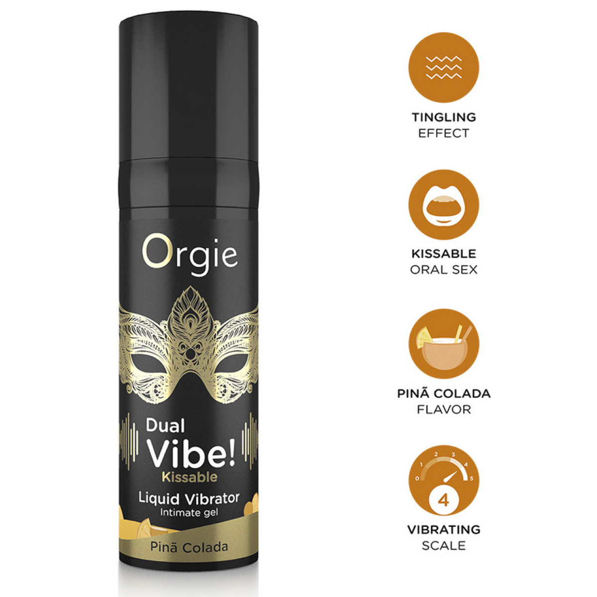 gel stimulant dual vibe pina colada 15ml 2