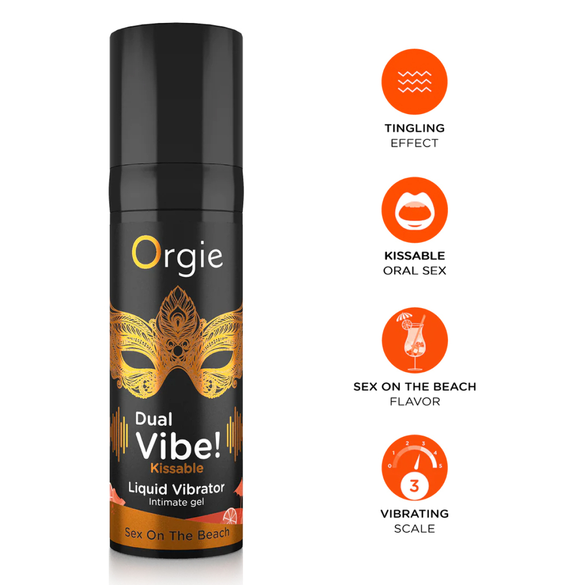 gel stimulant dual vibe sex on the beach 15ml 2
