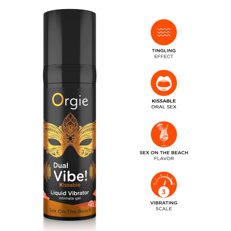 gel stimulant dual vibe sex on the beach 15ml 2