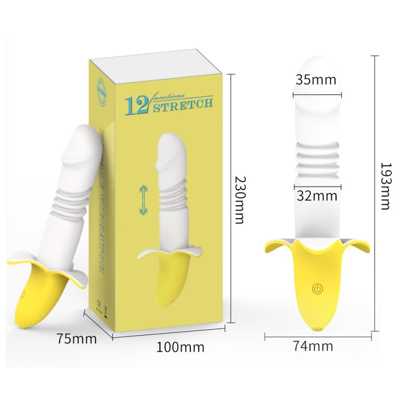 gode a poussee banana thrust 13 x 33cm 6