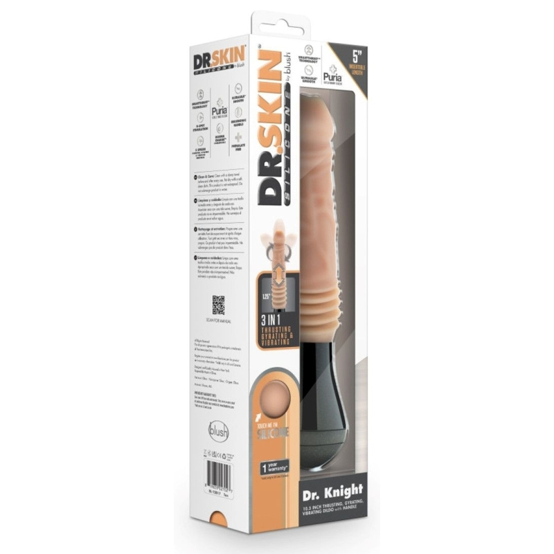 gode a poussee rotatif dr knight 13 x 38cm 1