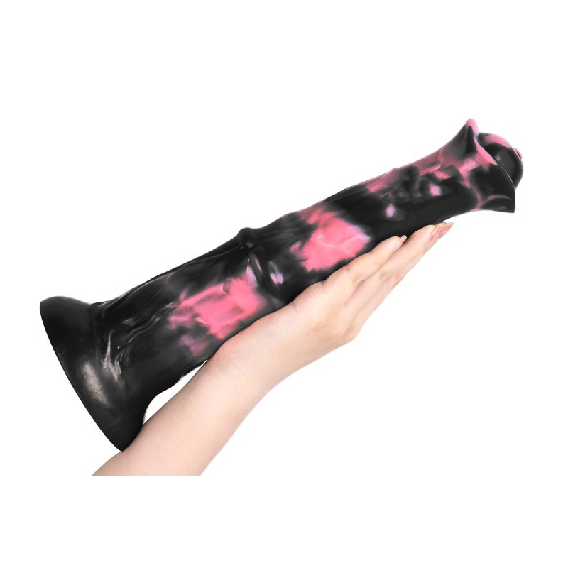 gode animal exulf 26 x 6cm noir rose 1