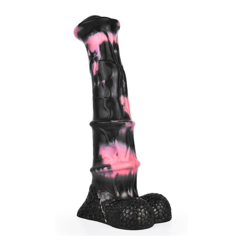 gode-animal-ponulf-22-x-55cm-noir-rose gode animal ponulf 22 x 55cm noir rose