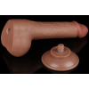 gode avec bourses sliding skin 13 x 38cm marron 5