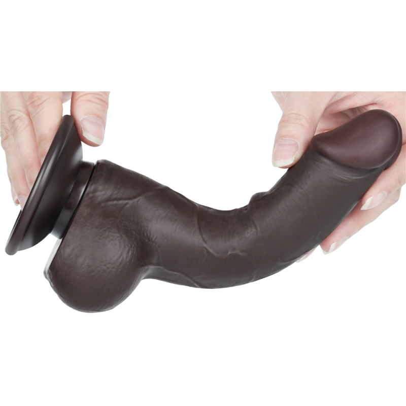 gode avec bourses sliding skin 13 x 38cm noir 3