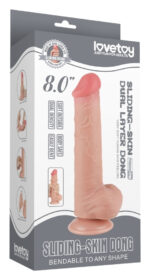 gode avec bourses sliding skin 15 x 45cm 1